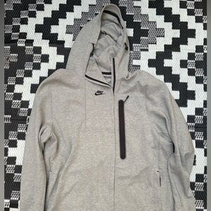 Gray & Black Nike Tech Double  Zipper Jacket